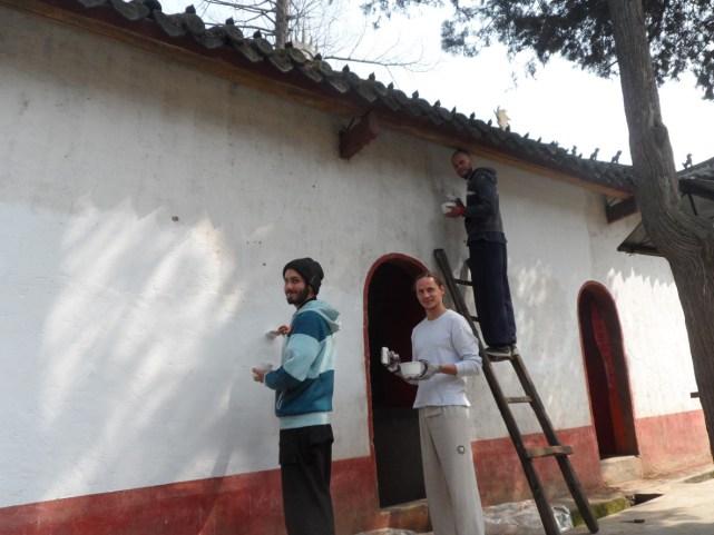 Painting at Five Immortals Temple